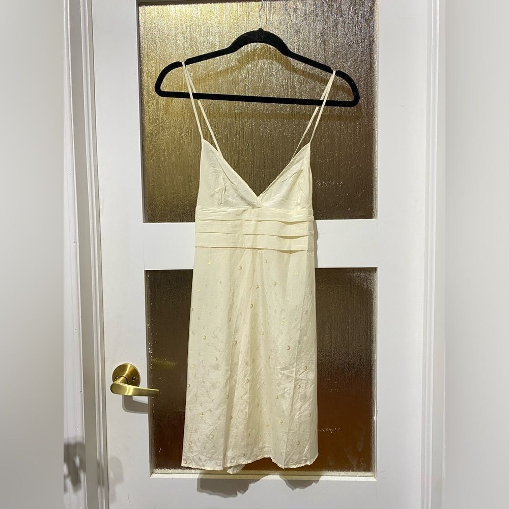 NWOT Princes Tam Tam Silk Moon Print Dress
